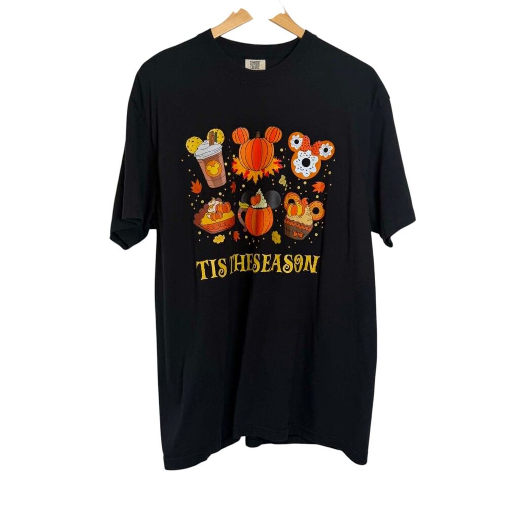 Comfort Colors Disney Inspired Tis The Season Fall/Halloween Tee Black